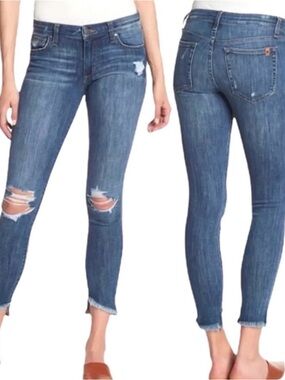Joe's Jeans Skinny Ankle Distressed Stretch Denim